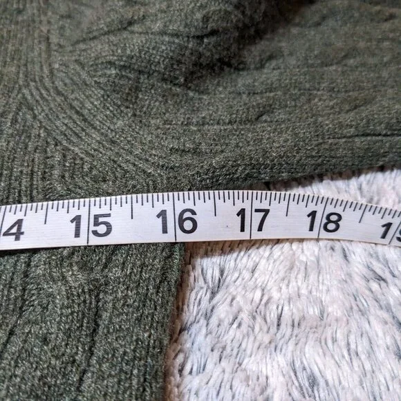 Brooks Brooks 100% Italian Cashmere Sweater Green Knit Small - Picture 4 of 5